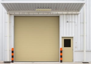 Image of newly installed commercial garage doors